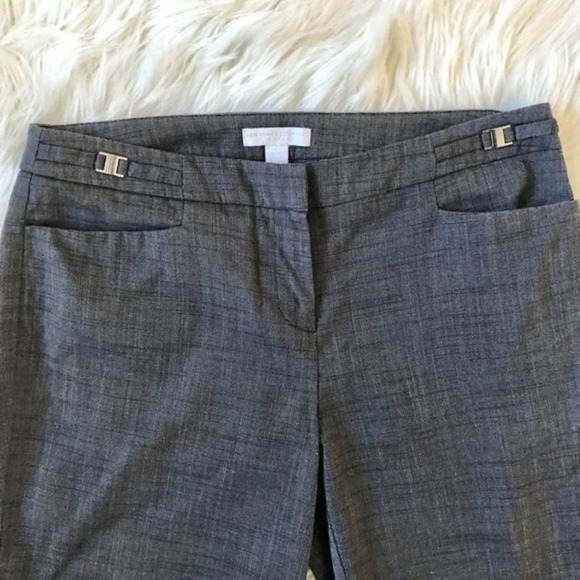 New York & Co Gray Microcheck Dress Pants 6P - Picture 2 of 6